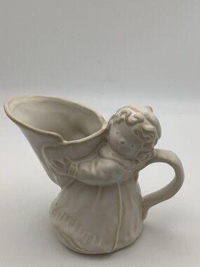 Pottery Barn Eight Maids a Milking Figurine Creamer